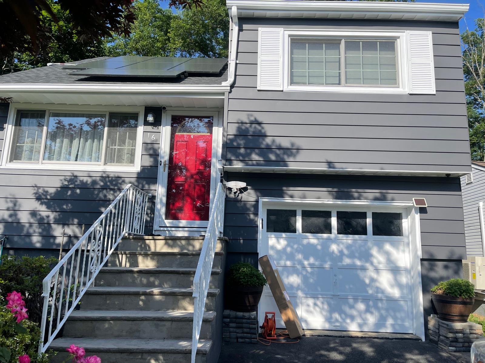 Exterior repaint of a New Jersey home by Zbav Multiservices
